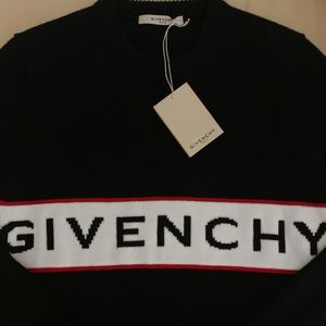 GIVENCHY Intarsia Knit Logo Sweater - NWT